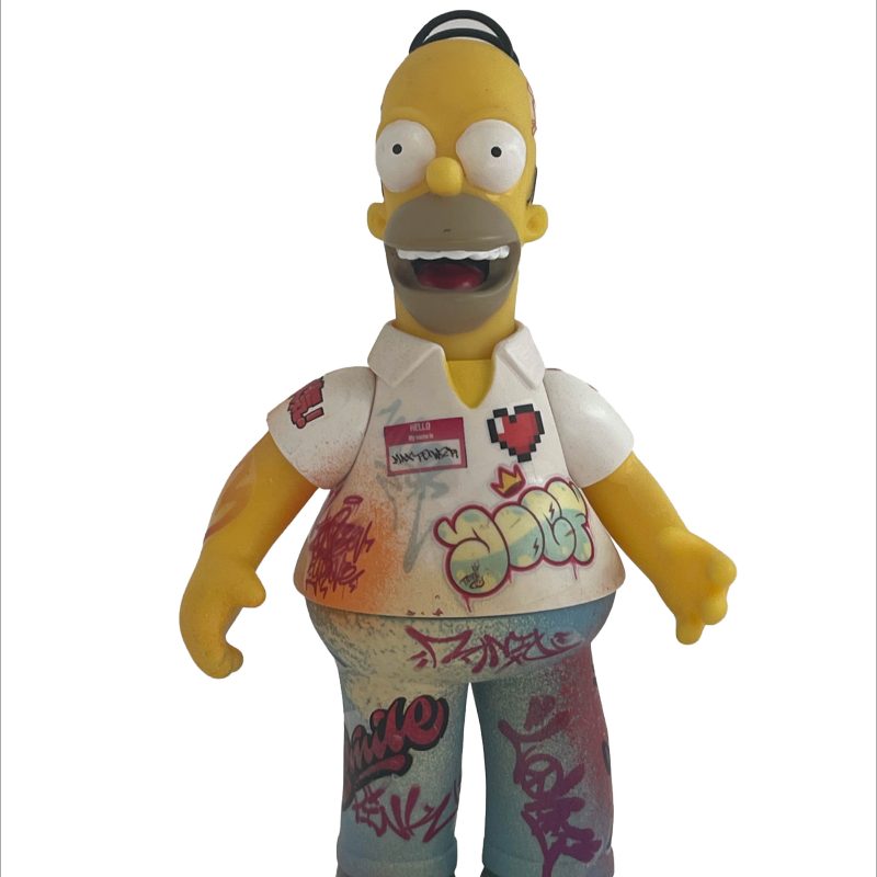 Homer Simpson Graffiti Figurine